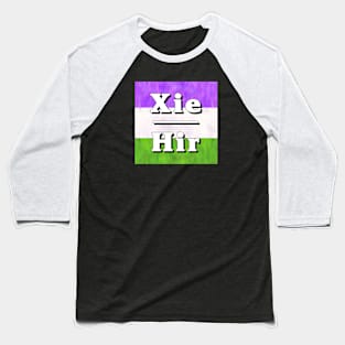 Xie-Hir Pronouns: Genderqueer Baseball T-Shirt